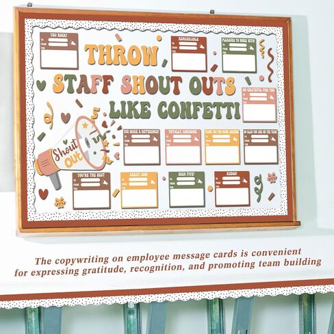 Staff Shout out Bulletin Board Decorations Kit Boho Classroom Decor Throw Staff Shout out Like Confetti Bulletin Board Set Appreciation and Recognition DIY Cutouts Borders School Office Decor in Saudi Arabia