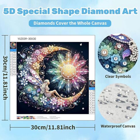 Ceiomez امرأة البومة الماس للبالغين ، مجموعات فن الماس الخاص للشكل الخاص للبالغين ، DIY 5D Crystal Rhinestons مجموعة طقم للديكور المنزلي هدية الاسترخاء 12x12 بوصة in Kuwait