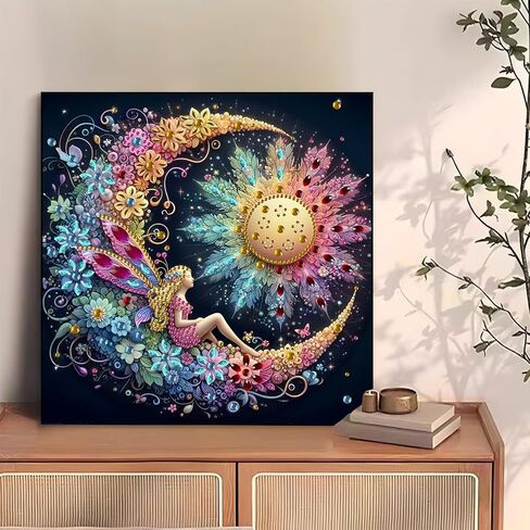 Ceiomez امرأة البومة الماس للبالغين ، مجموعات فن الماس الخاص للشكل الخاص للبالغين ، DIY 5D Crystal Rhinestons مجموعة طقم للديكور المنزلي هدية الاسترخاء 12x12 بوصة in Kuwait