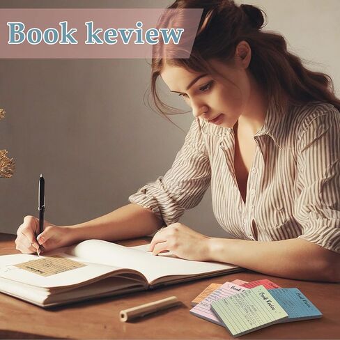 Maitys 6 Pcs Book Review Mini Sticky Notes Back to School Miranda Colorful Self-Stick Note Reading Tracker for Book Lovers Small Notepads Stickers for Bookworm Gift Teachers Students Accessories in Saudi Arabia