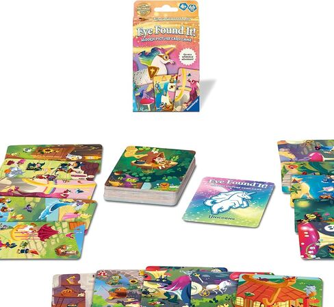 Ravensburger Fantasy Eye وجدها! لعبة البطاقة-لعبة البحث المرح في SPOT-IT style للأطفال والعائلات-تعزز التركيز والذاكرة والمراقبة-الصديقة للسفر-الأعمار 3+ in Kuwait