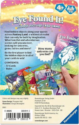 Ravensburger Fantasy Eye وجدها! لعبة البطاقة-لعبة البحث المرح في SPOT-IT style للأطفال والعائلات-تعزز التركيز والذاكرة والمراقبة-الصديقة للسفر-الأعمار 3+ in Kuwait