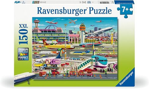 Ravensburger Airport Central - 150 قطعة XXL Jigsaw Puzzle for Kids | استكشاف مشهد طيران جذاب | يعزز التركيز والإبداع | معتمد FSC in Saudi Arabia