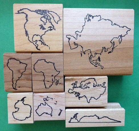 Deluxe Continents Teacher's Rubber Stamp Set, w/o Names in Saudi Arabia