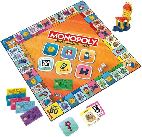 Monopoly App Banking Board Game | App-Enabled Game | Links to Smart Devices | Ages 8+ | 2 to 6 Players | 45 Mins. | Family Games for Kids in Saudi Arabia