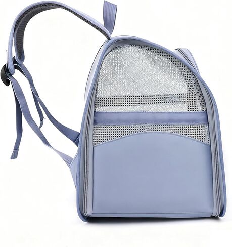 المسافر القابل للتنفس الشفافة على ظهر النقل للحيوانات الأليفة للسفر ، والمشي لمسافات طويلة ، والتسوق ، والطبيب البيطري (الأزرق) in Kuwait