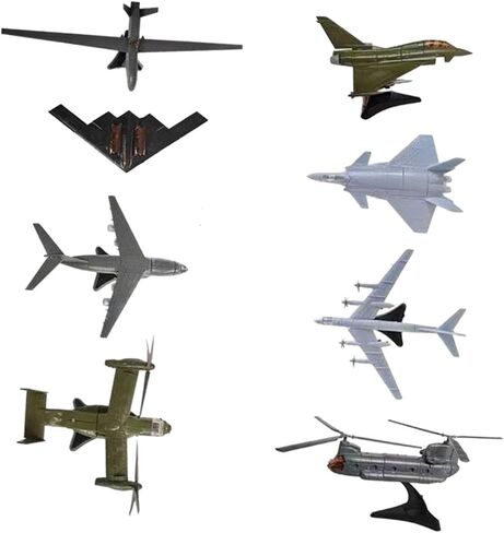 8Pcs DIY Aeroplane Model Miniature Assembly Model Decoration Accessories High Simulation Lightweight Plane Collection, Style B in Saudi Arabia