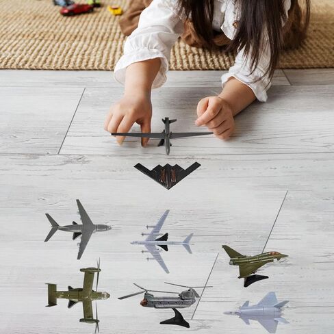 8Pcs DIY Aeroplane Model Miniature Assembly Model Decoration Accessories High Simulation Lightweight Plane Collection, Style B in Saudi Arabia