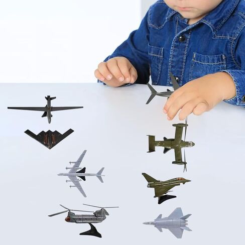 8Pcs DIY Aeroplane Model Miniature Assembly Model Decoration Accessories High Simulation Lightweight Plane Collection, Style B in Saudi Arabia