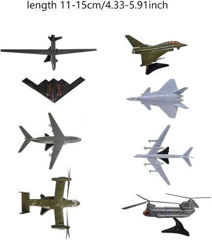 8Pcs DIY Aeroplane Model Miniature Assembly Model Decoration Accessories High Simulation Lightweight Plane Collection, Style B in Saudi Arabia