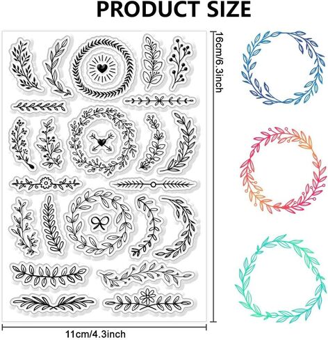 CHGCRAFT Dandelion Clear Stamps Silicone Seal Stamps Leaf Transparent Stamp for Crafts Stamps Cards for Card Making DIY Scrapbooking Journal Decoration Crafts in Saudi Arabia
