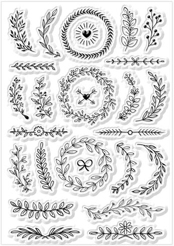 CHGCRAFT Dandelion Clear Stamps Silicone Seal Stamps Leaf Transparent Stamp for Crafts Stamps Cards for Card Making DIY Scrapbooking Journal Decoration Crafts in Saudi Arabia