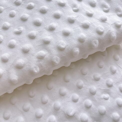 Minky Dot Fabric by The Yard DIY Making Supplies Quilting Patchwork Cushions Plush Fleece Fabric Minky Fabric for Blanket, Pillow Covers, Clothing Making, Scarf,Sewing (Light Pink, 1 Yard) in Kuwait