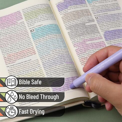 Mr. Pen-gel Highlighters ، 14 حزمة ، ألوان الباستيل الأثيرية ، روايات الكتاب المقدس للأناجيل التي لا تنزف in Saudi Arabia