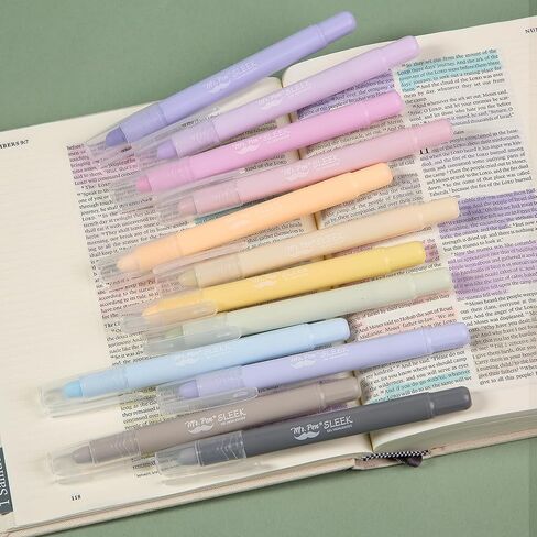 Mr. Pen-gel Highlighters ، 14 حزمة ، ألوان الباستيل الأثيرية ، روايات الكتاب المقدس للأناجيل التي لا تنزف in Saudi Arabia