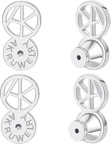 أحرار المصاعدين ، Akruwerly 4pcs شكل حرف لذيذ شكل دعامات الدافع عن الأذنين المتدلية ، قفل مؤيدي دعم الأذن لدعم الثقيل المتسق للأزرار ، اللون المختلط in Kuwait