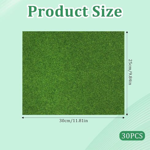 3 Pcs Fake Grass Mat, 10 X 12 Inch Miniature Fake Garden Grass, Grasses Mat for Craft Outdoor Decor Dollhouse DIY Ornament in Saudi Arabia