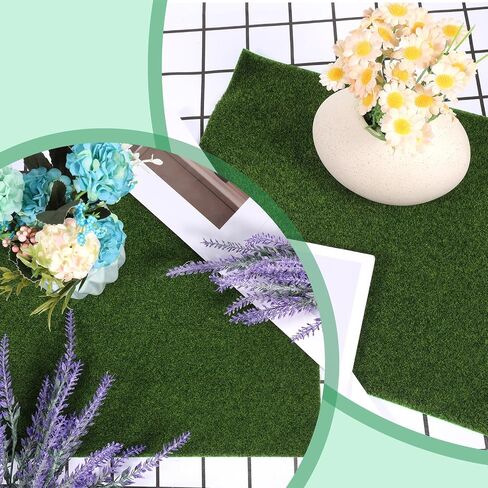 3 Pcs Fake Grass Mat, 10 X 12 Inch Miniature Fake Garden Grass, Grasses Mat for Craft Outdoor Decor Dollhouse DIY Ornament in Saudi Arabia