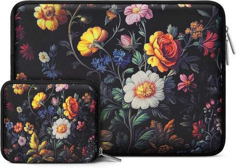 MOSESO LAPTOP CASE 13.3 بوصة ، 13-14 بوصة حقيبة كمبيوتر محمول متوافقة مع MacBook Air / Pro 13 / Pro 14 ، HP Dell Acer Asus Lenovo Notebook ، Neoprene Computer Bag مع علبة صغيرة ، حديقة كلاسيكية in Saudi Arabia