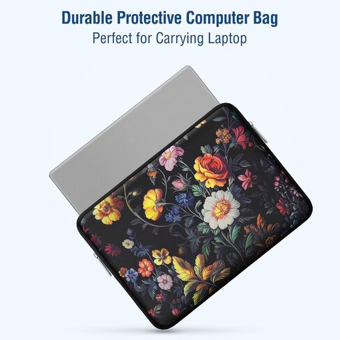 MOSESO LAPTOP CASE 13.3 بوصة ، 13-14 بوصة حقيبة كمبيوتر محمول متوافقة مع MacBook Air / Pro 13 / Pro 14 ، HP Dell Acer Asus Lenovo Notebook ، Neoprene Computer Bag مع علبة صغيرة ، حديقة كلاسيكية in Saudi Arabia
