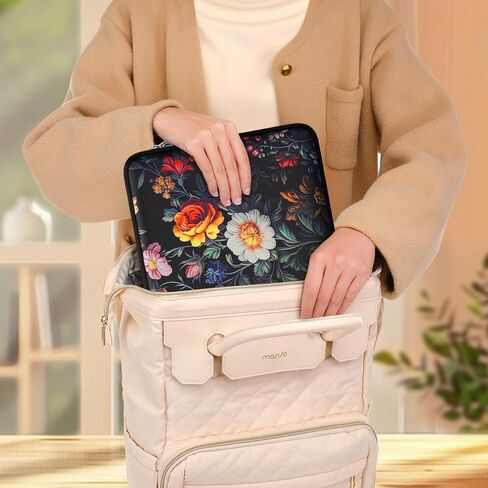 MOSESO LAPTOP CASE 13.3 بوصة ، 13-14 بوصة حقيبة كمبيوتر محمول متوافقة مع MacBook Air / Pro 13 / Pro 14 ، HP Dell Acer Asus Lenovo Notebook ، Neoprene Computer Bag مع علبة صغيرة ، حديقة كلاسيكية in Saudi Arabia