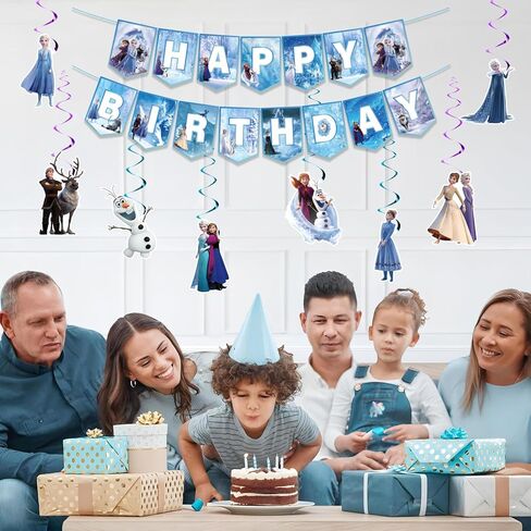 لافتة زخارف شعبية شعبية شعبية لافتة شهير معلقة ، زخارف عيد ميلاد سعيد زرقاء سعيدة للجماهير ، لوازم الحفلات للبنات الفتيات in Kuwait