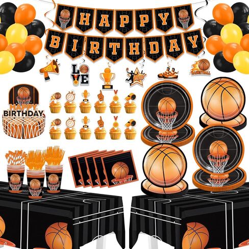 Softball Birthday Party Decorations, 142PCS Softball Party Supplies for 20 Guests with Banner, Hanging Swirls, Tablecloths, Plates, Napkins, Cups, Forks, Straws, Cake Topper, Cupcake Toppers in Kuwait