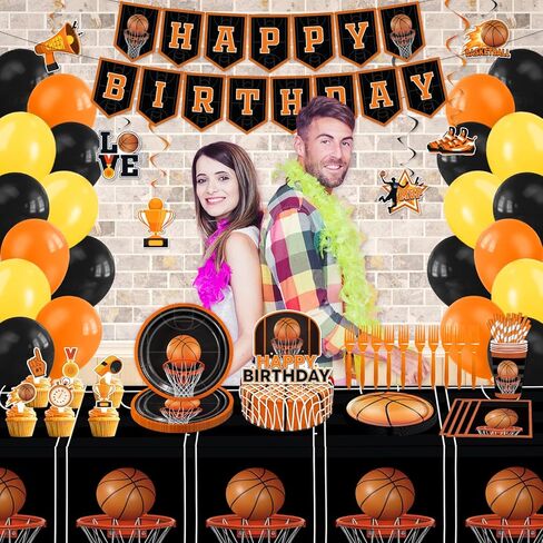 Softball Birthday Party Decorations, 142PCS Softball Party Supplies for 20 Guests with Banner, Hanging Swirls, Tablecloths, Plates, Napkins, Cups, Forks, Straws, Cake Topper, Cupcake Toppers in Kuwait