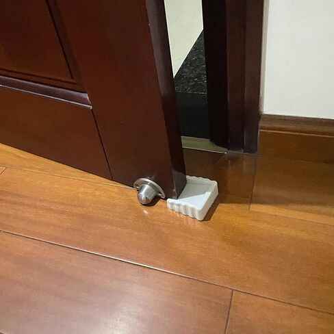 Two-Way Door Stoppers, Doorstop Wedge, Small Size Cube Rubber Door Stops,White 2PCS in Saudi Arabia