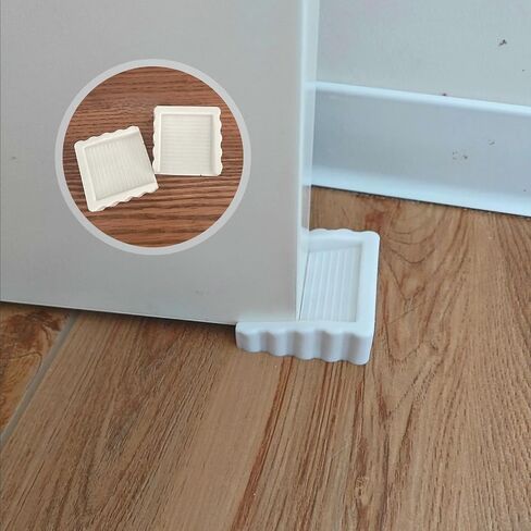 Two-Way Door Stoppers, Doorstop Wedge, Small Size Cube Rubber Door Stops,White 2PCS in Saudi Arabia