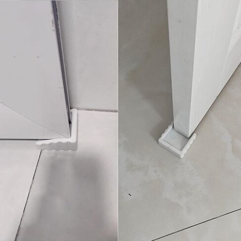 Two-Way Door Stoppers, Doorstop Wedge, Small Size Cube Rubber Door Stops,White 2PCS in Saudi Arabia