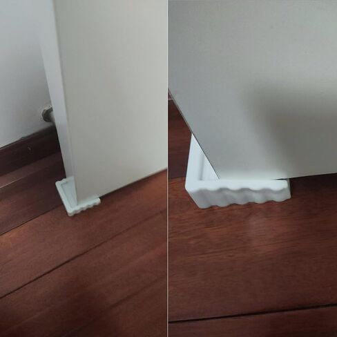 Two-Way Door Stoppers, Doorstop Wedge, Small Size Cube Rubber Door Stops,White 2PCS in Saudi Arabia