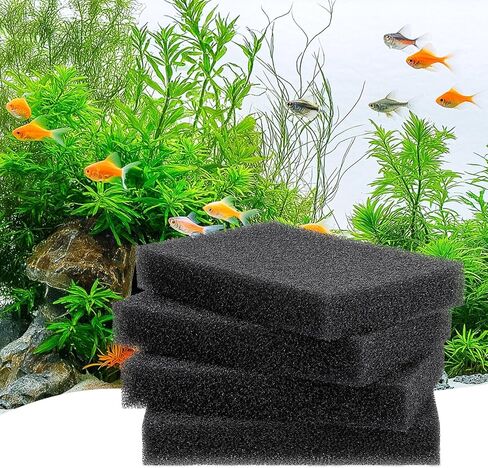وسادة مرشح إسفنجة Hygger Aquarium ، إسفنج رغوة وسائط الترشيح ، ورقة رغوة الخلايا المفتوحة المقطوعة إلى الحجم لخزانات الأسماك والبرك ، S (4 حزمة 5.9 * 3.9 * 1 بوصة) in Saudi Arabia