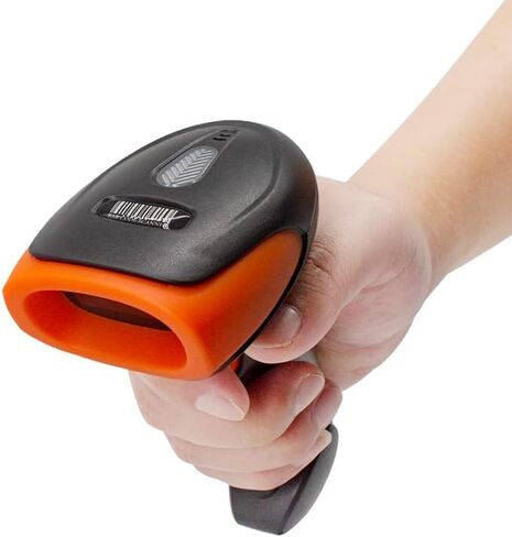 1D 2D QR barcode scanners gun wireless,Superior CMOS Sensor handheld scanners,Rechargeable scan gun, 2 connection: 2.4G wireless&USB cable,High speed book scanner for personal library,Retail,Warehouse in Saudi Arabia