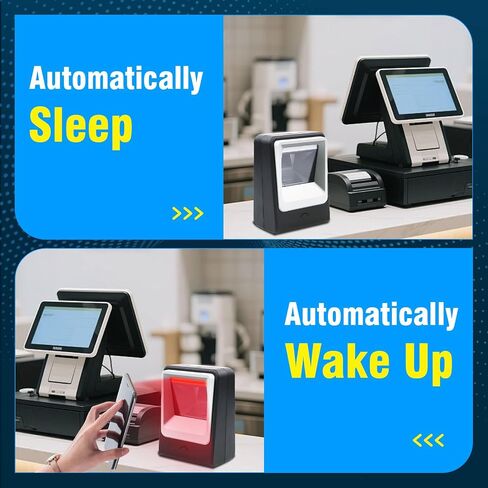 ماسحة باركود سطح المكتب Omnidirection -Omnidirection مع كابل USB ، استشعار صورة 1D 2D QR ، قارئ باركود باركود للتجزئة في Warehouse Supermarket Store in Saudi Arabia