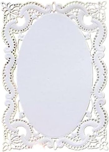 Silver Cutting Dies for Card Making, Lace Hole Rectangular Frame Metal Cutting Die Cuts Embossing Stencil for DIY Scrapbooking Album Photo Craft Paper Cards Card Making Accessories in Saudi Arabia