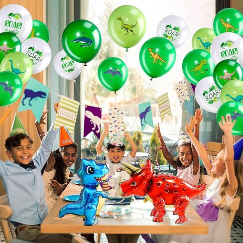 Lilyzheng 5 عبوات ذاتية البالونات ديناصورات ثلاثية الأبعاد البالونات باستيل رقائق البالونات قابلة للنفخ في حفلات الحفلات للأطفال in Saudi Arabia