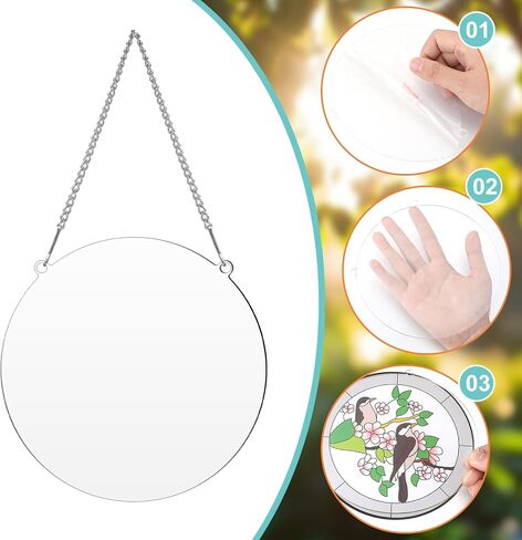 47 أجهزة كمبيوتر ملطخة الزجاج اللوحة المبتدئين مجموعة Suncatcher Craft Diy Window Paint Art بما في ذلك 7 ألوان 12 Suncatchers 12 أنماط 12 سلاسل 4 أداة لمشروع DIY Spring Home Birthday Party Sistems in Saudi Arabia