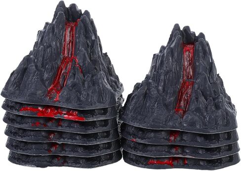 Garneck 10pcs Modulation Volcano Toy Model - 3.14 inch mini ministscape Marebling for Fish Tank Aquarium Fairy Garden Mandscape Decoration in Kuwait