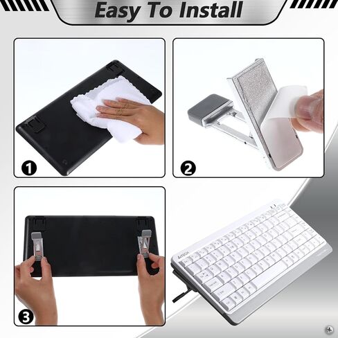 2 PCS لوحة مفاتيح لوحة المفاتيح الميل اللمسات لاصقة تقف أقدام المحمول الناهضة المحمولة ثلاثة زاوية الإمالة قابلة للضبط ، قابلة للطي مع منصات مضادة للانزلاق لمزيد in Saudi Arabia