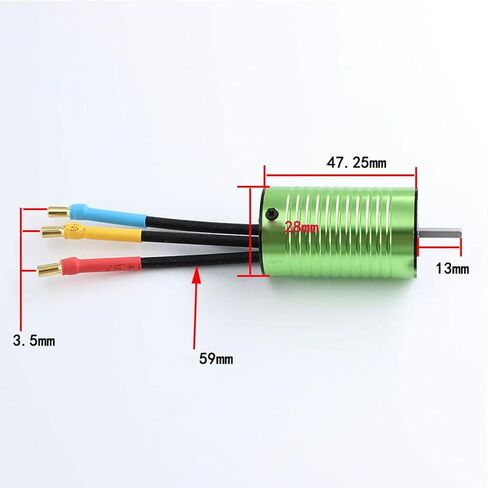 2847 Motor Motor RC Motor Prape Park ، ترقية خفيفة الوزن 4000KV محترف لـ 1/12 1/14 1/16 RC CAR DIY ACCS in Saudi Arabia