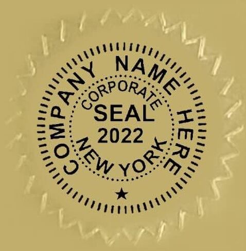 ملصقات Gold Foil Corporate Seal - Corp ، LLC ، و NFP (مخصصة لمعلومات عملك) (CORP) in Saudi Arabia