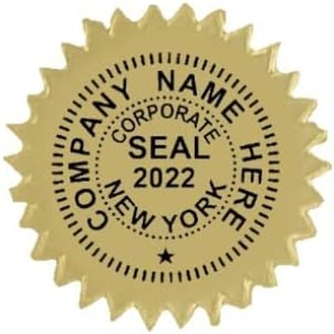 ملصقات Gold Foil Corporate Seal - Corp ، LLC ، و NFP (مخصصة لمعلومات عملك) (CORP) in Saudi Arabia