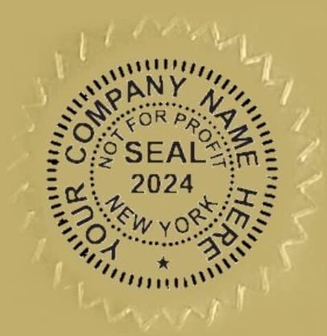 ملصقات Gold Foil Corporate Seal - Corp ، LLC ، و NFP (مخصصة لمعلومات عملك) (CORP) in Kuwait