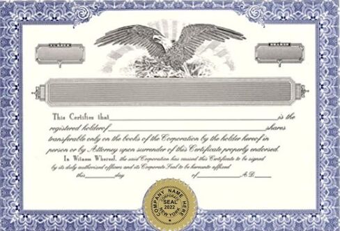 ملصقات Gold Foil Corporate Seal - Corp ، LLC ، و NFP (مخصصة لمعلومات عملك) (CORP) in Saudi Arabia
