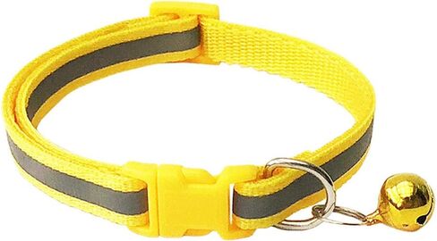 CHBORCHICEN 2-Pack Footprint & Reflective Cat Collar with Bell Basic Dog Cat Collar Buckle Adjustable Polyester Cat Dog Collar or Seatbelts (Small, Blue) in Saudi Arabia