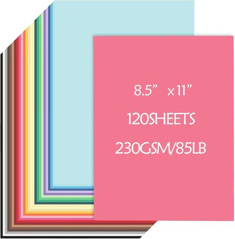 ancria120 أوراق cardstock 230gsm/85lb 20colors cardstock ورقة طباعة البطاقة مزدوجة الجان in Saudi Arabia