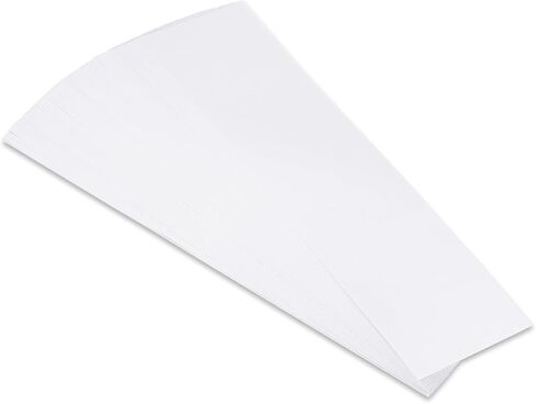 PATIKIL 100 Sheets White Sentence Strips, 3" x 12" Thick Cardstock 110gsm Blank Paper Sentence Strips for Teachers Classrooms Offices Homes, White in Saudi Arabia