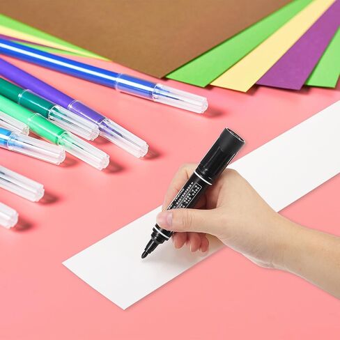 PATIKIL 100 Sheets White Sentence Strips, 3" x 12" Thick Cardstock 110gsm Blank Paper Sentence Strips for Teachers Classrooms Offices Homes, White in Saudi Arabia