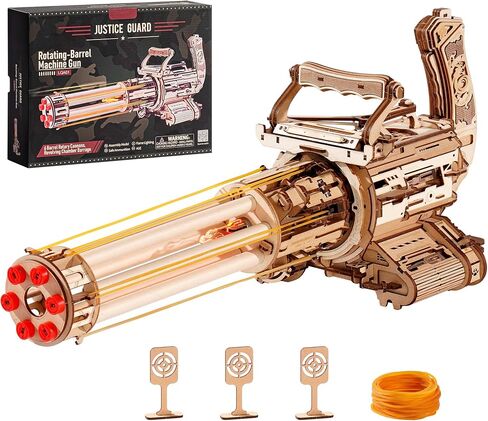 ROBOTIME Wooden 3D Puzzles for Adults, Wooden Rubber Bands Puzzles, 3D Toy Puzzle Model Building Kit, Birthday/Christmas/Creative Gifts for Adults&Teens in Saudi Arabia